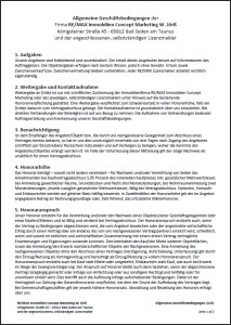 Allgemeine Geschäftsbedingungen (AGB)