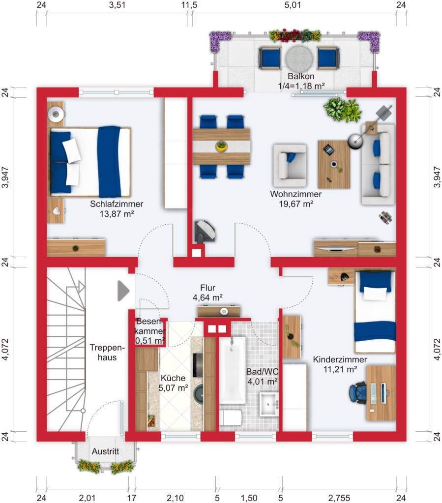 Grundriss (Obergeschoss) - Kauf EFH Bad Soden mit 170m² Grundriss (Obergeschoss) - Kauf EFH Bad Soden mit 170m²