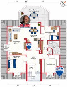 Angebot: Luxuswohnung mit Dachterrasse!