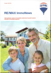 Bestellen Sie heute noch Ihr Exemplar der aktuellen Zeitschrift „RE/MAX ImmoNews“.