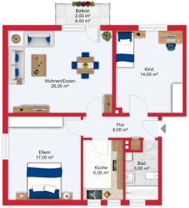 Angebot: Hervorragend geschnittene 3-Zimmer-Wohnung. Top-Preis-Leistungs-Verhältnis. 