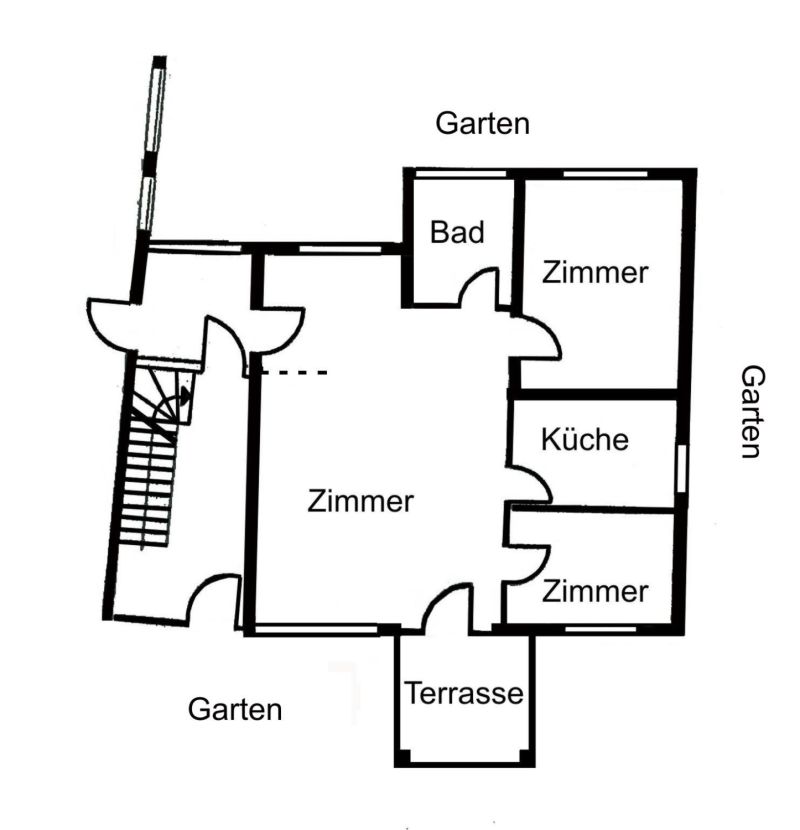 Grundriss / Wohnplan - Miete 3ZW Kronberg-Schönberg mit 73m²
